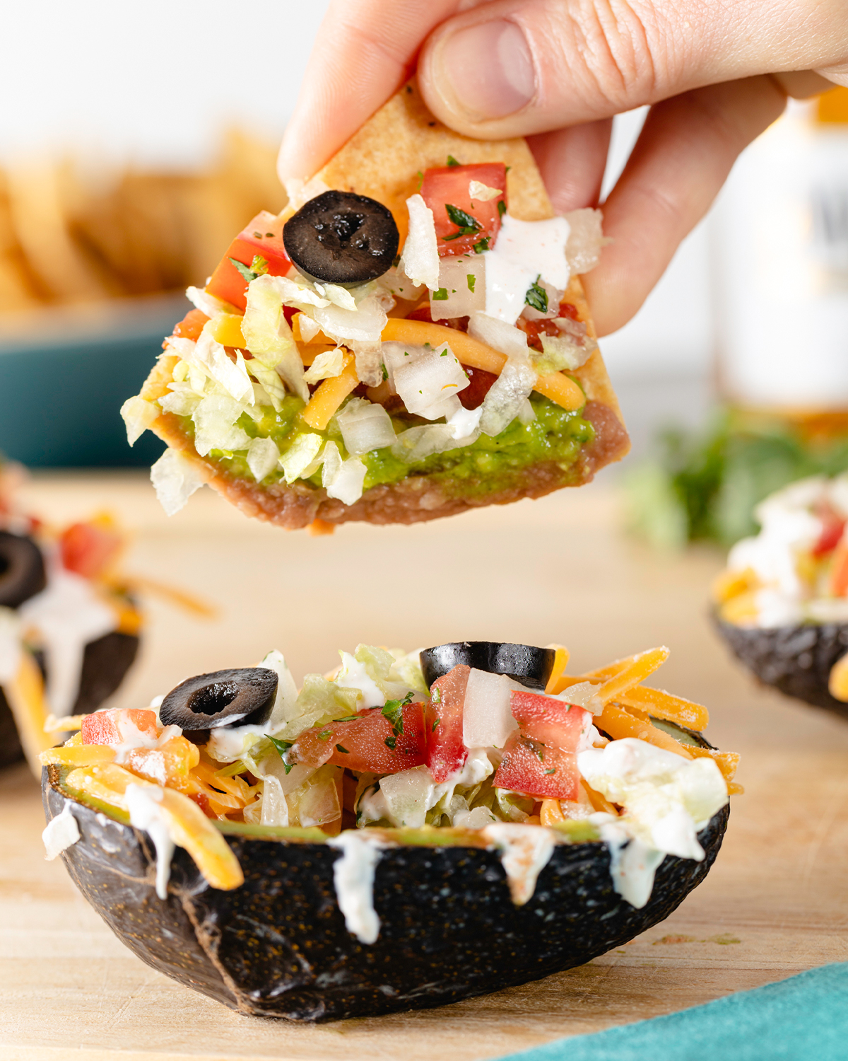7-Layer Stuffed Avocados