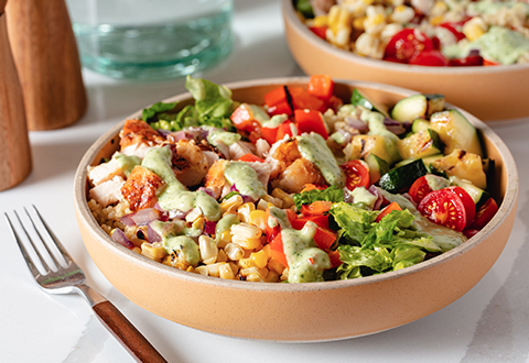 Grilled Veggie Quinoa Bowl
