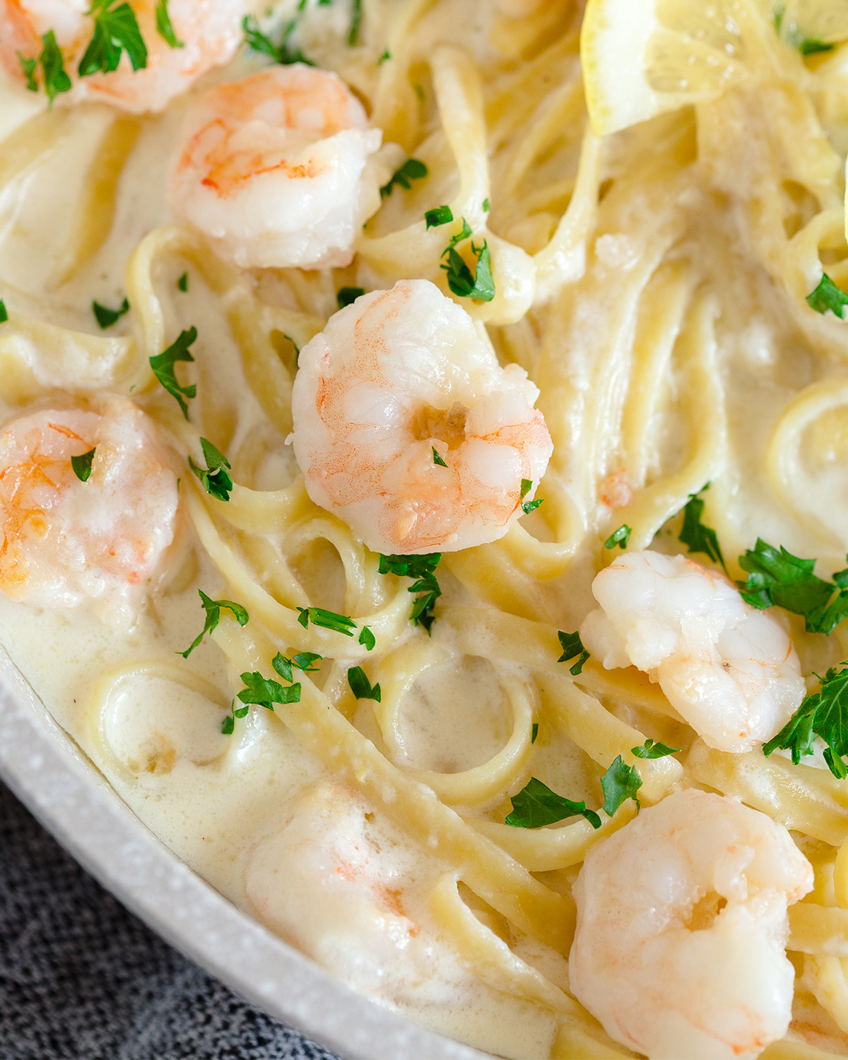 Creamy Lemon Shrimp Pasta