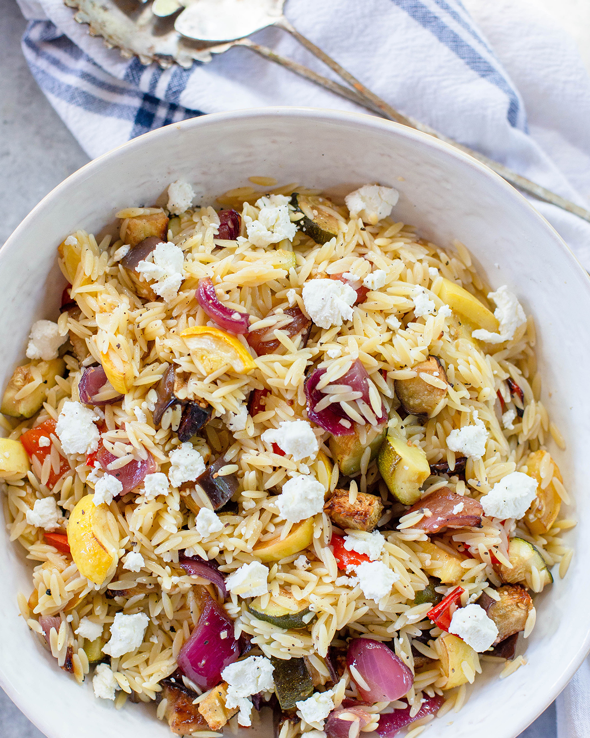 Roasted Vegetable Orzo Salad