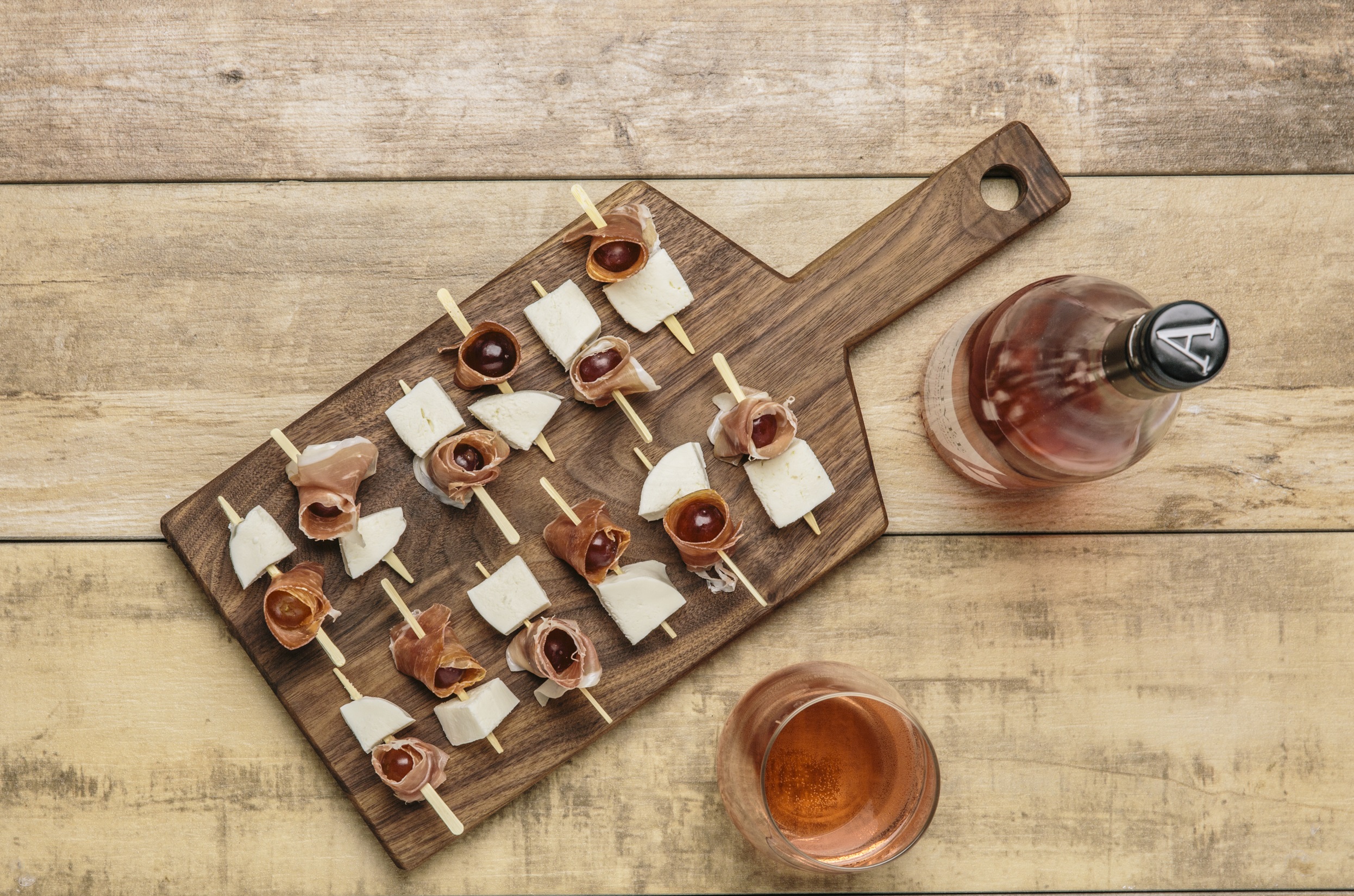 Grape Prosciutto Mozzarella Skewers