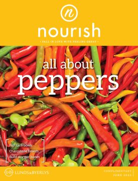 June 2025 issue of Nourish magazine featuring peppers